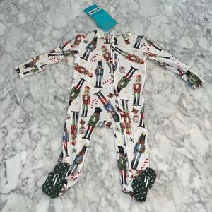NWT POSH PEANUT NUTCRACKER FOOTIE 6/9M
